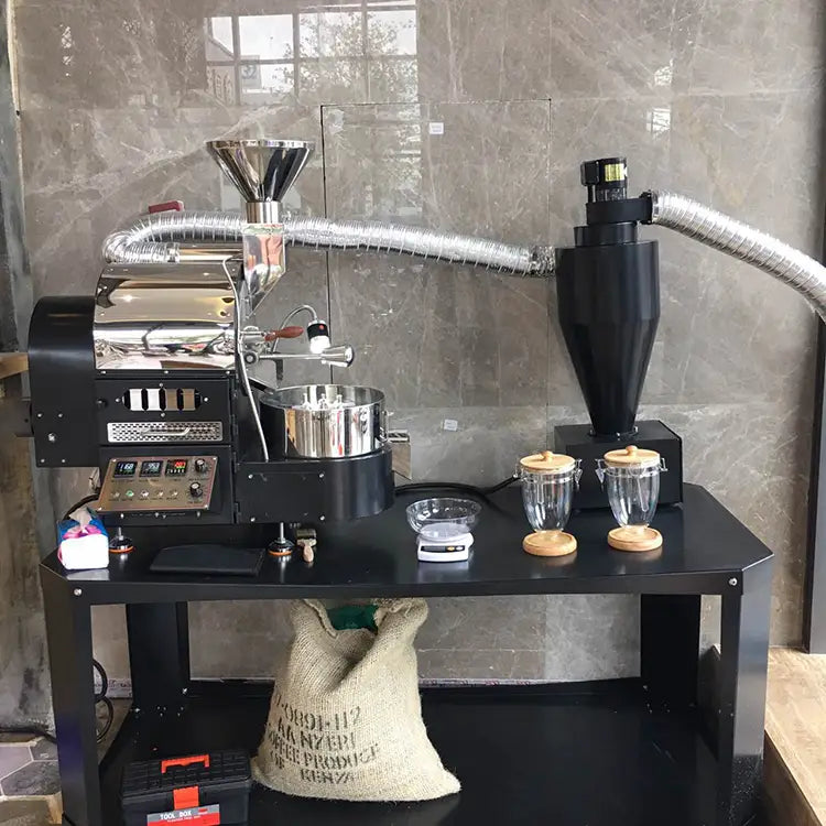 Presentation Table for 1kg 2kg coffee roaster - Oroast - Coffee Products אורוסט ציוד קפה