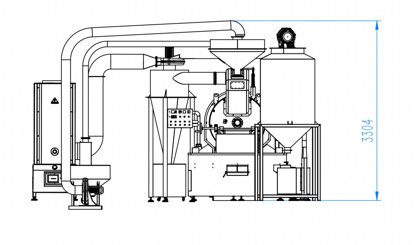 SD- 60 kg pro Automatic Coffee Roaster SD- 120 kg pro Automatic Coffee Roaster