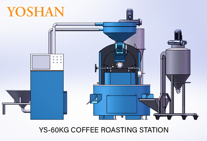 YS-60Kg advance coffee roasting station קולה קפה