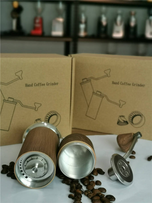 מטחנה ידנית, צבע עץ (15 גרם) משלוח חינם - Oroast - Coffee Products  אורוסט ציוד קפה 