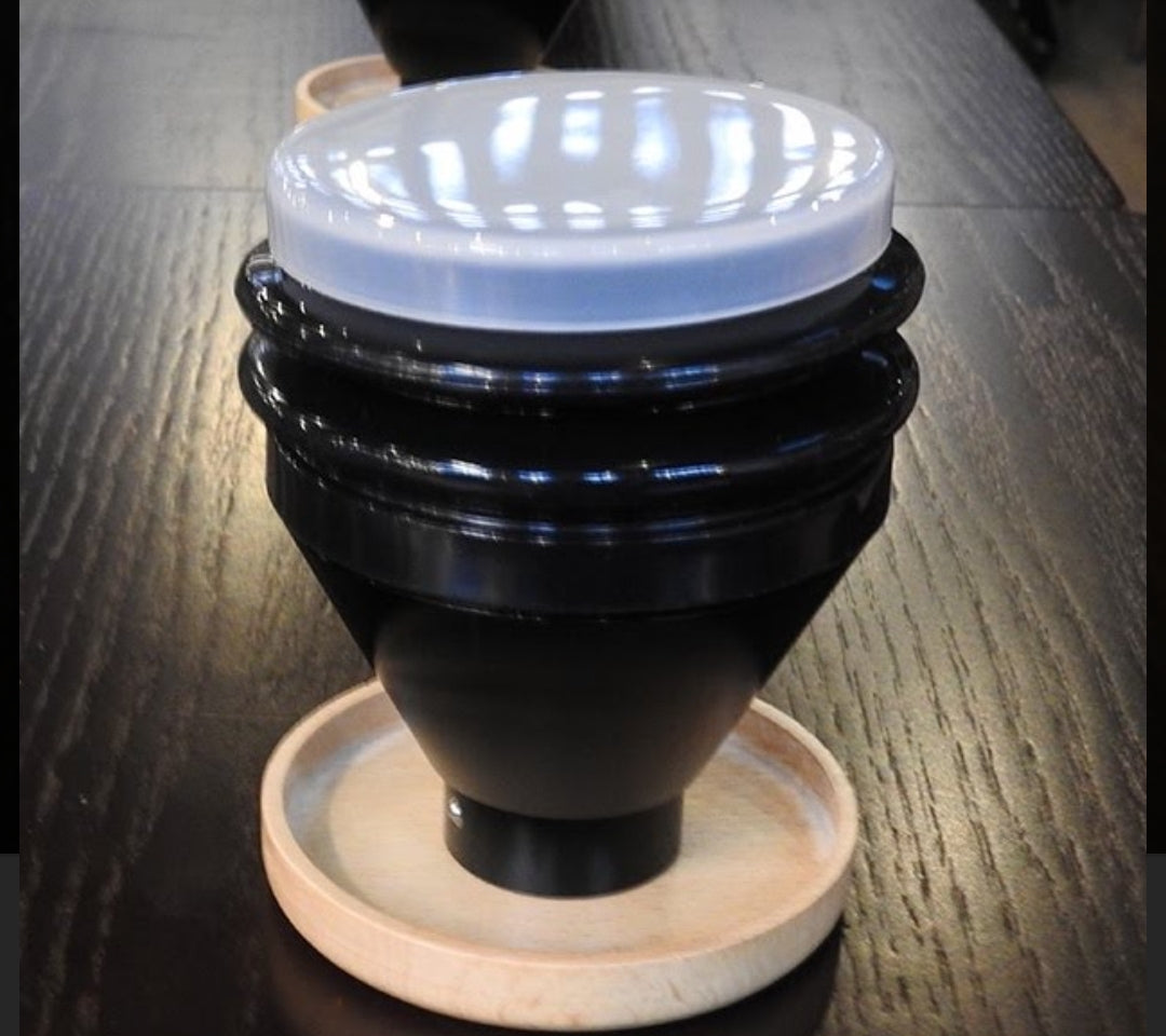 הופר למנה בודדת (SD) ממתכת + בלווז, מכסה עץ ומכסה פלסטיק - Oroast - Coffee Products  אורוסט ציוד קפה 